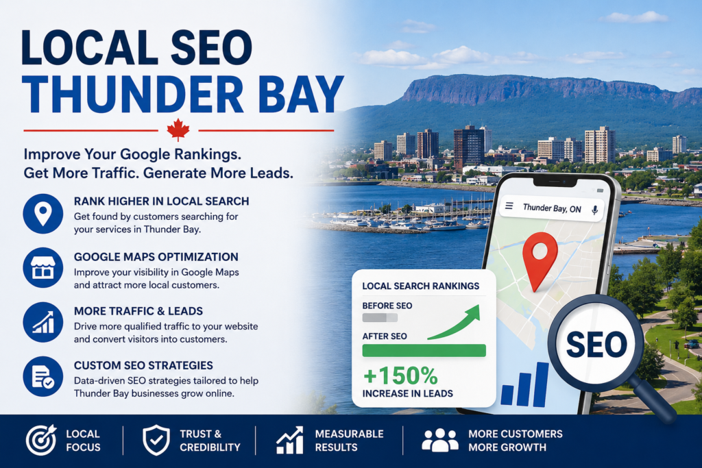 Local SEO Thunder Bay helping businesses improve Google rankings and generate more leads