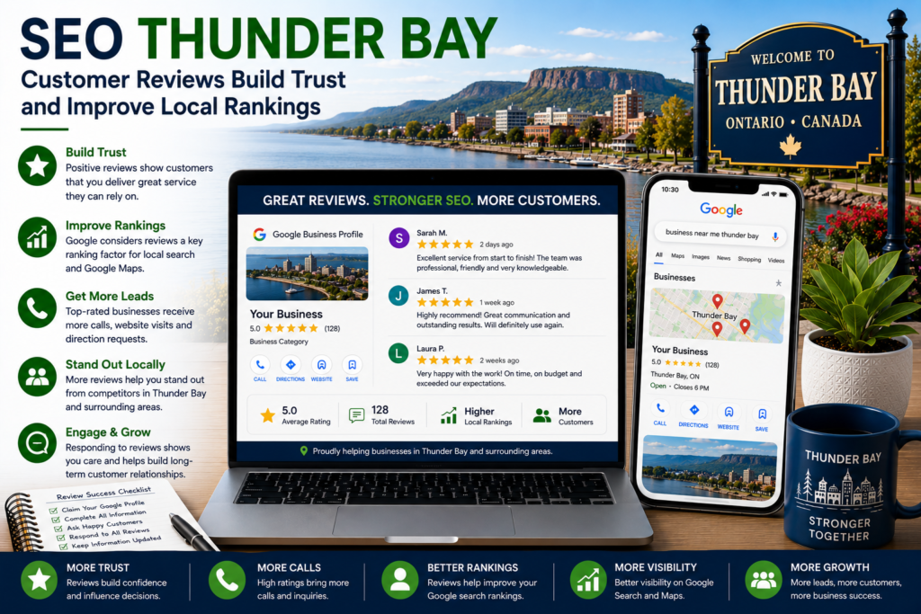 SEO Thunder Bay helping local businesses improve Google rankings through customer reviews.